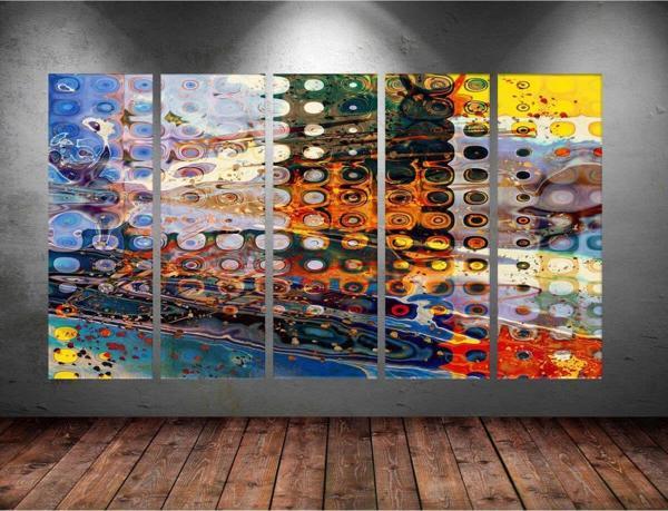 Tablo Center Dev Boyut 5 Parçalı Kanvas Tablo 150x90 cm - Image 1