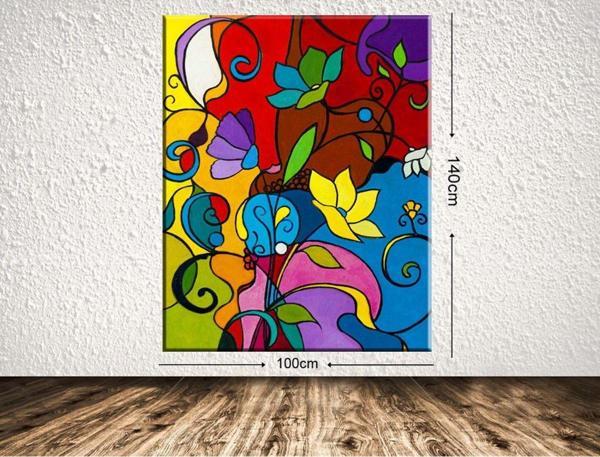Tablo Center Dev Boyut Dekoratif Kanvas Tablo 100x140 cm - Image 1