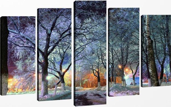 Tablo Center 5 Parçalı Kanvas Tablo 60x100 cm - Image 1