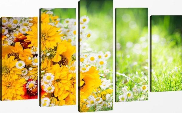 Tablo Center 5 Parçalı Kanvas Tablo 60x100 cm - Image 1