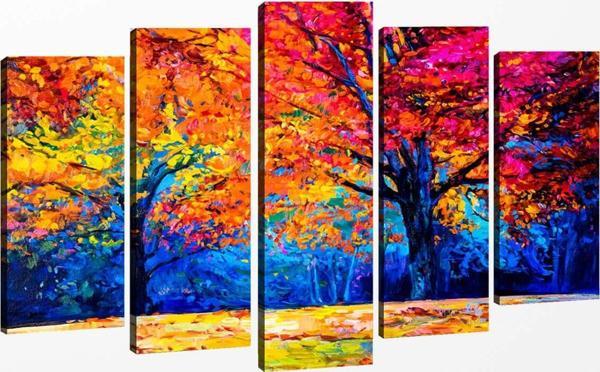 Tablo Center 5 Parçalı Kanvas Tablo 60x100 cm - Image 1