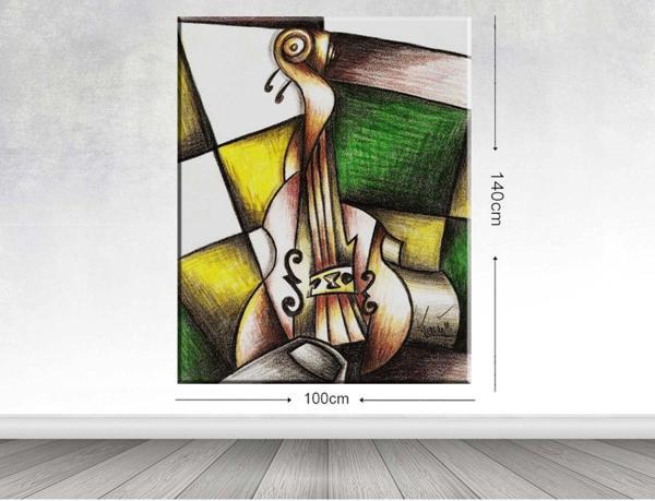 Tablo Center Dev Boyut Soyut Kanvas Tablo 100x140 cm - Image 1
