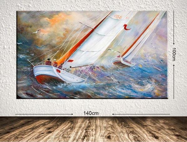Tablo Center Dev Boyut Manzara Kanvas Tablo 100x140 cm - Image 1