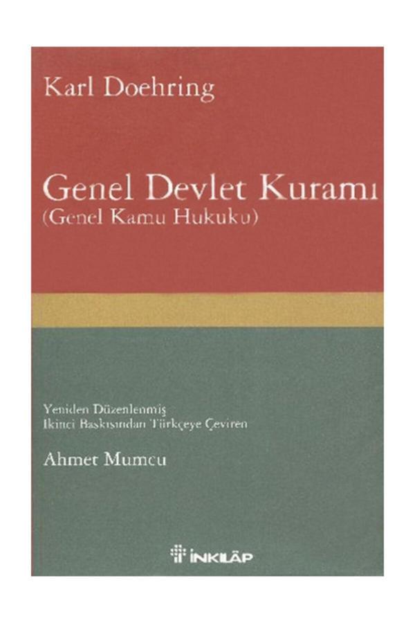 İnkılap Kitabevi Genel Devlet Kuramı Karl Doehring -  - Image 1