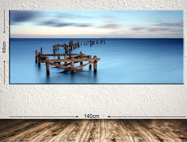 Tablo Center Dev Boyut Manzara Kanvas Tablo 60x140 cm - Image 1