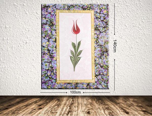 Tablo Center Dev Boyut Çiçek Kanvas Tablo 100x140 cm - Image 1