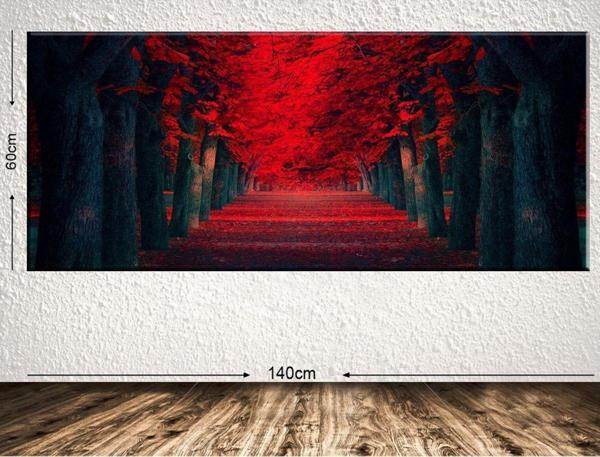 Tablo Center Dev Boyut Manzara Kanvas Tablo 60x140 cm - Image 1