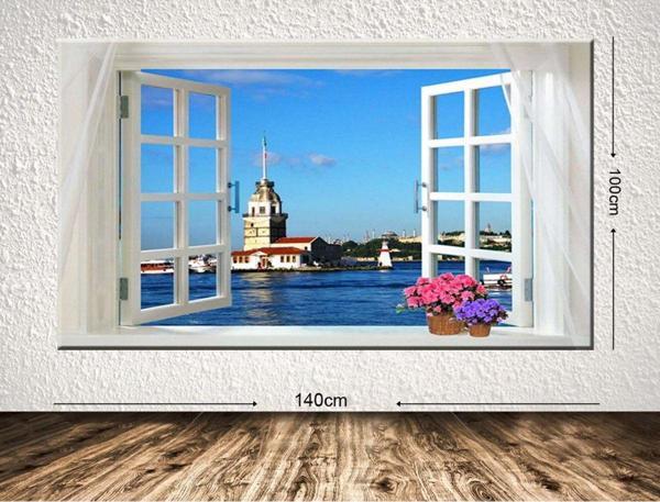 Tablo Center Dev Boyut Manzara Kanvas Tablo 100x140 cm - Image 1