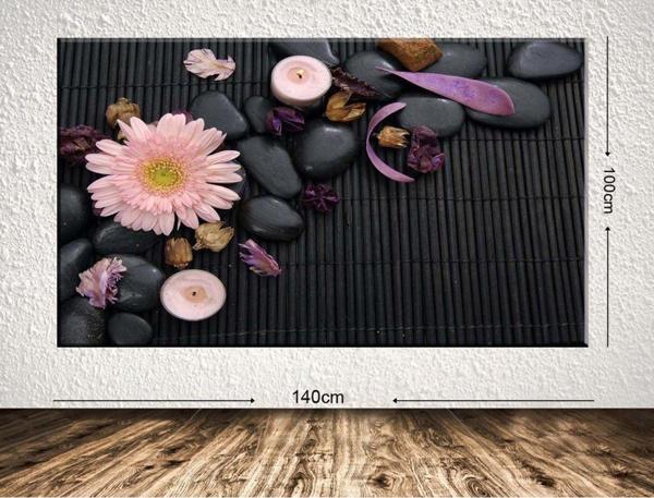 Tablo Center Dev Boyut Çiçek Kanvas Tablo 100x140 cm - Image 1