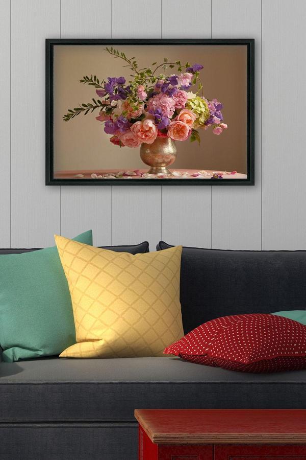 Tablo Center Siyah L Çerçeve Kanvas Tablo 55x75 cm - Image 1