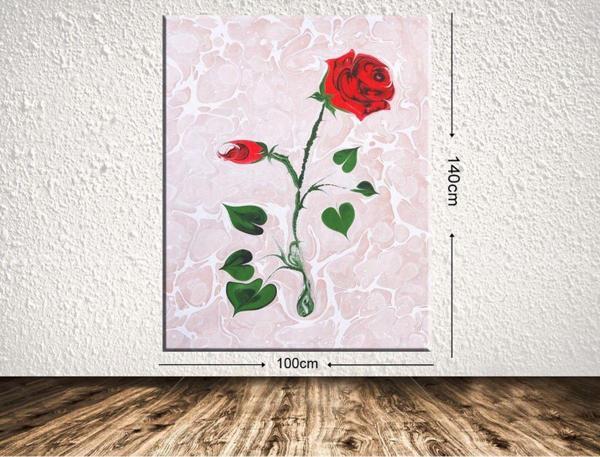 Tablo Center Dev Boyut Çiçek Kanvas Tablo 100x140 cm - Image 1
