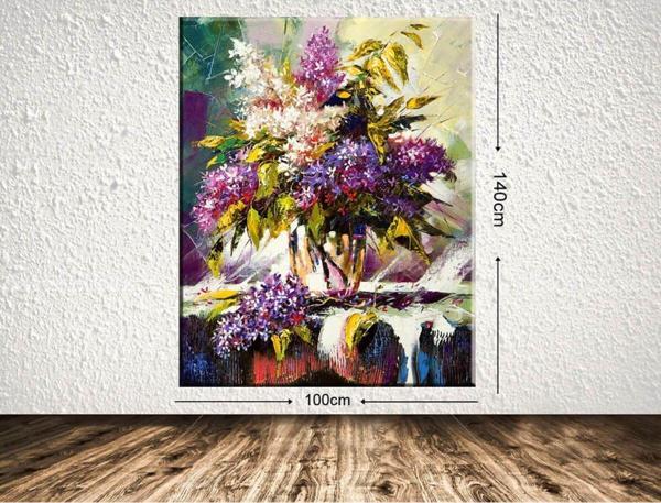 Tablo Center Dev Boyut Çiçek Kanvas Tablo 100x140 cm - Image 1