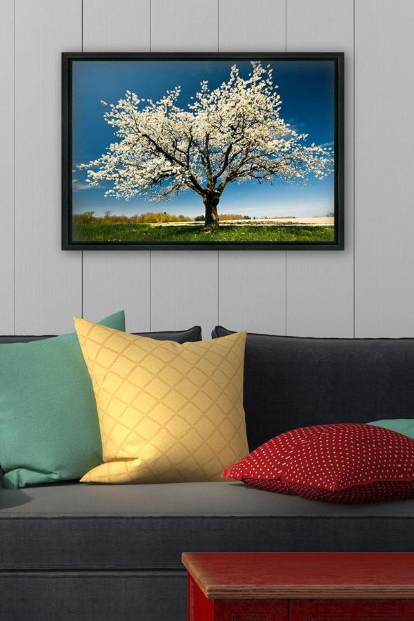 Tablo Center Siyah L Çerçeve Kanvas Tablo 55x75 cm - Image 1
