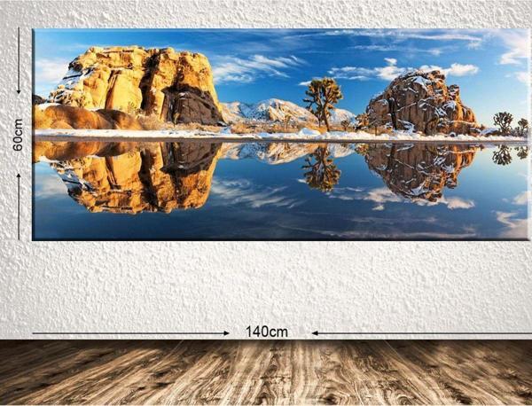 Tablo Center Dev Boyut Manzara Kanvas Tablo 60x140 cm - Image 1