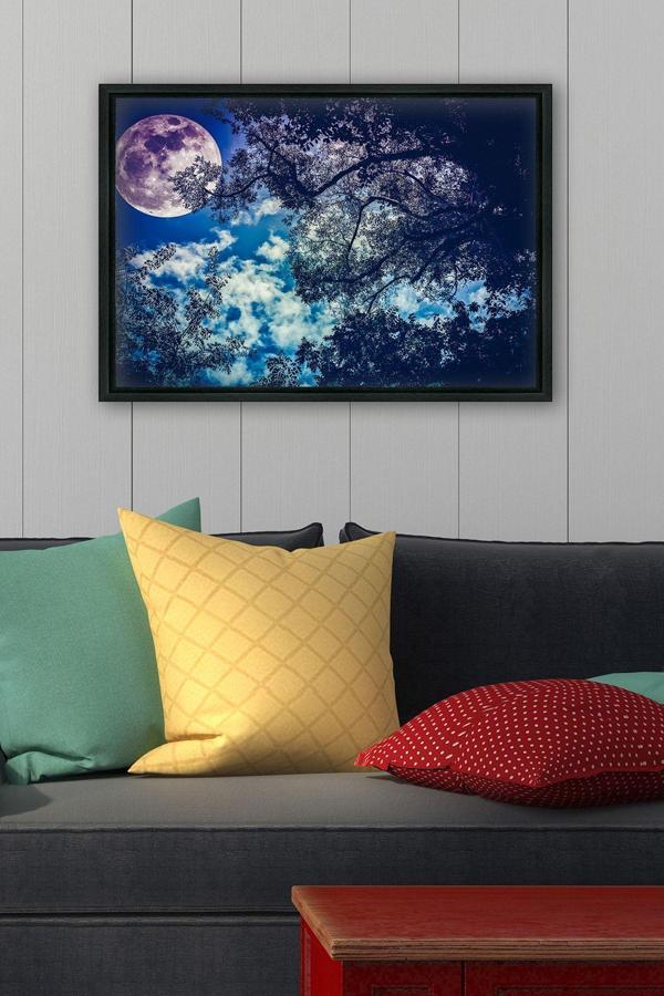 Tablo Center Siyah L Çerçeve Kanvas Tablo 55x75 cm - Image 1