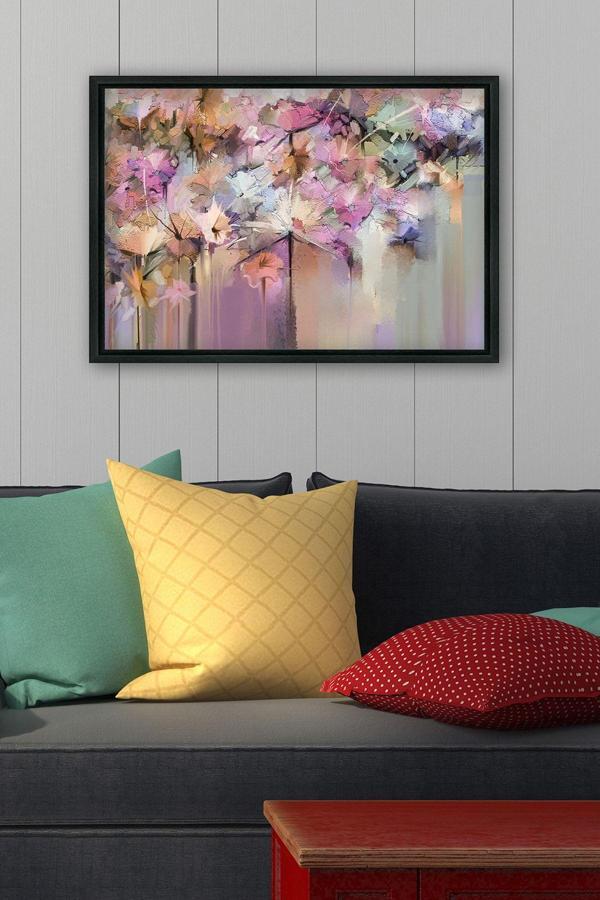 Tablo Center Siyah L Çerçeve Kanvas Tablo 75x105 cm - Image 1