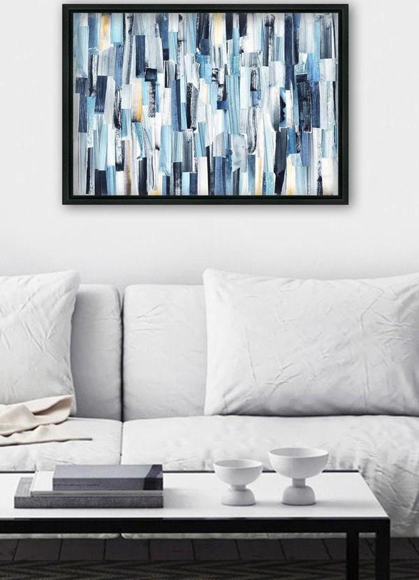 Tablo Center Siyah L Çerçeve Kanvas Tablo 75x105 cm - Image 1