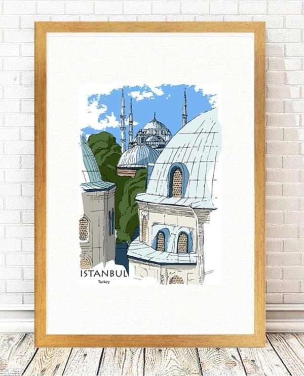 Tablo Center Altın Varak Çerçeveli Tablo 25 cm x 30 cm - Image 1