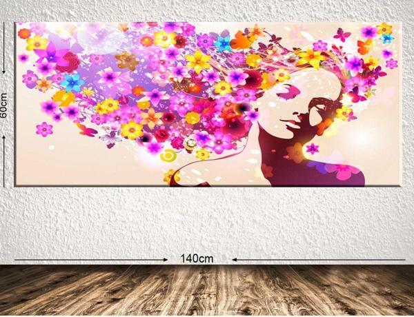 Tablo Center Dev Boyut Dekoratif Kanvas Tablo 60x140 cm - Image 1