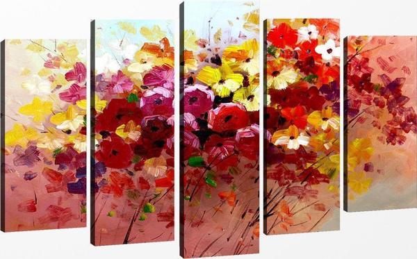Tablo Center 5 Parçalı Kanvas Tablo 60x100 cm - Image 1