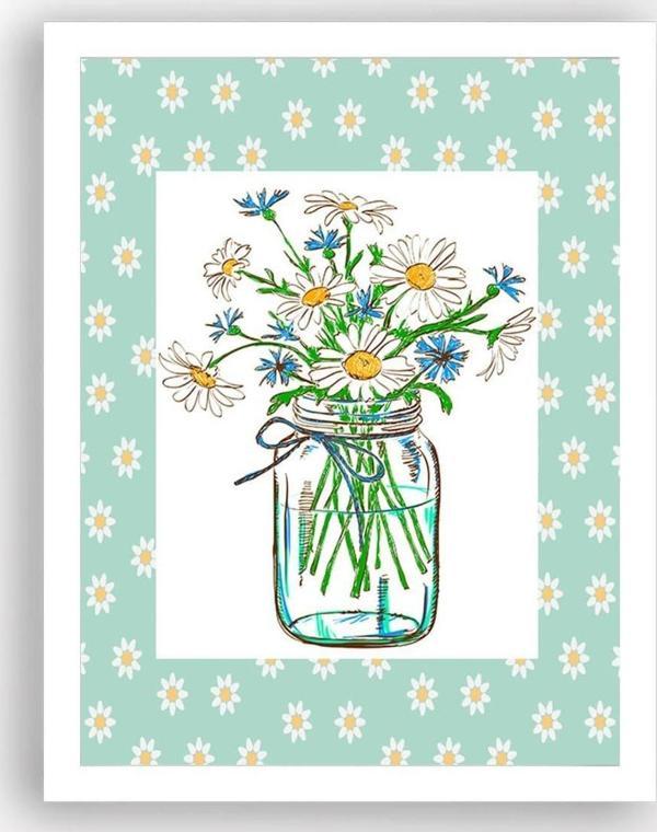 Tablo Center Beyaz Çerçeveli Tablo 25 cm x 30 cm - Image 1