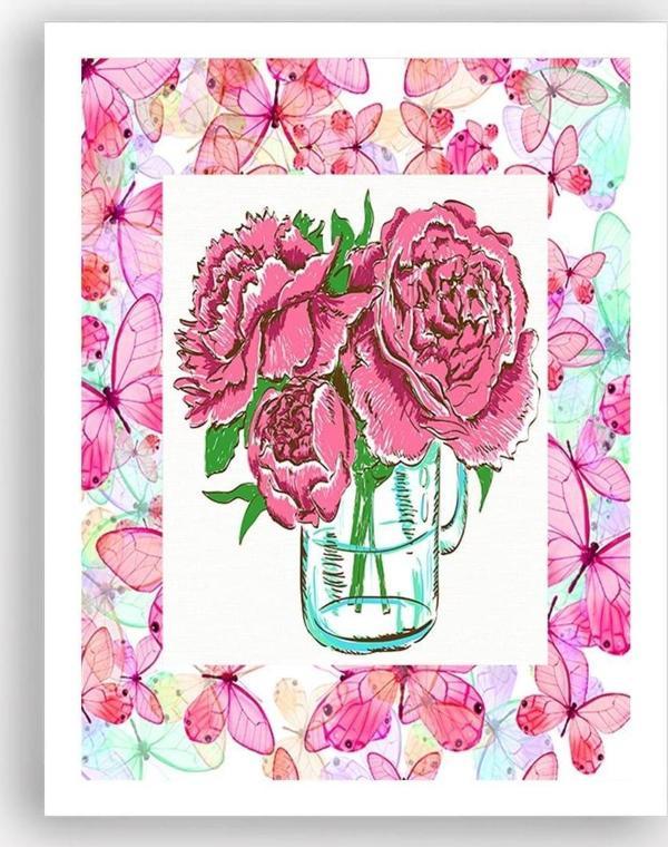 Tablo Center Beyaz Çerçeveli Tablo 25 cm x 30 cm - Image 1