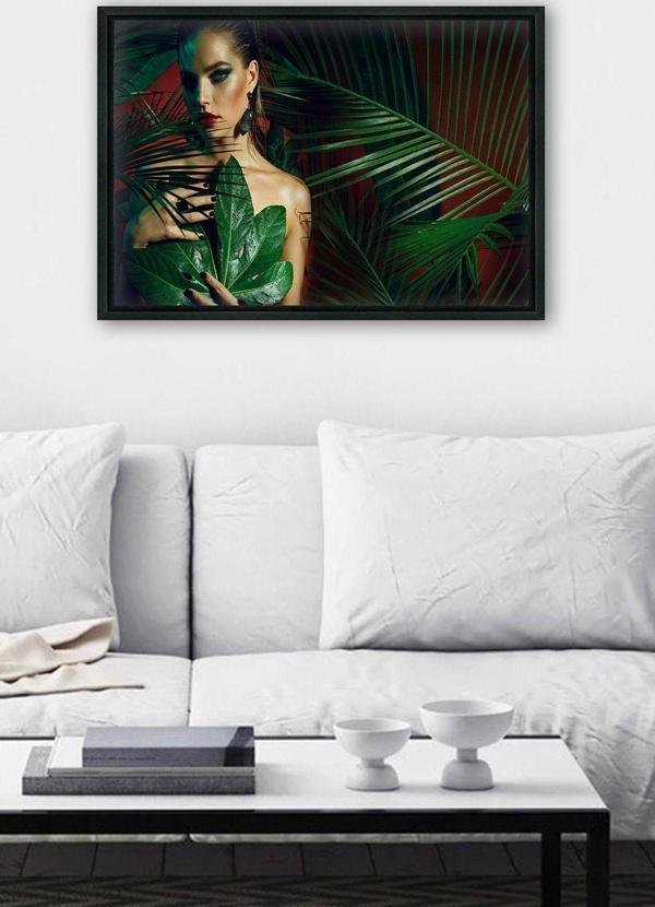 Tablo Center Siyah L Çerçeve Kanvas Tablo 75x105 cm - Image 1