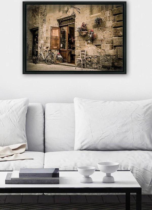 Tablo Center Siyah L Çerçeve Kanvas Tablo 105x145 cm - Image 1