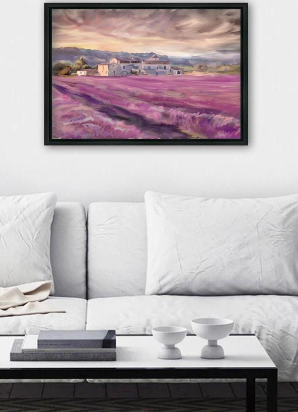 Tablo Center Siyah L Çerçeve Kanvas Tablo 55x75 cm - Image 1