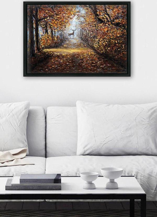 Tablo Center Siyah L Çerçeve Kanvas Tablo 55x75 cm - Image 1