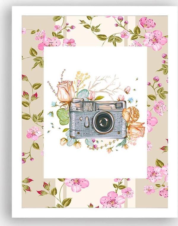 Tablo Center Beyaz Çerçeveli Tablo 25 cm x 30 cm - Image 1