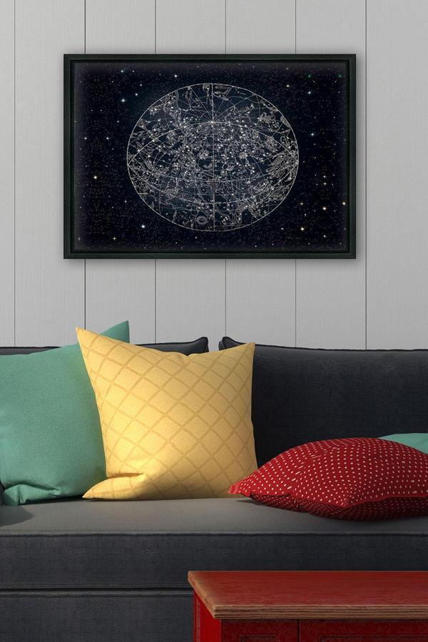 Tablo Center Siyah L Çerçeve Kanvas Tablo 75x105 cm - Image 1
