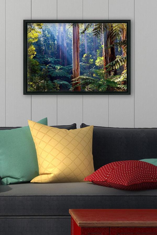 Tablo Center Siyah L Çerçeve Kanvas Tablo 55x75 cm - Image 1