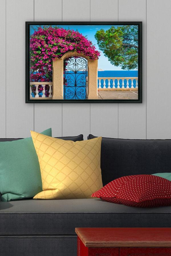 Tablo Center Siyah L Çerçeve Kanvas Tablo 75x105 cm - Image 1
