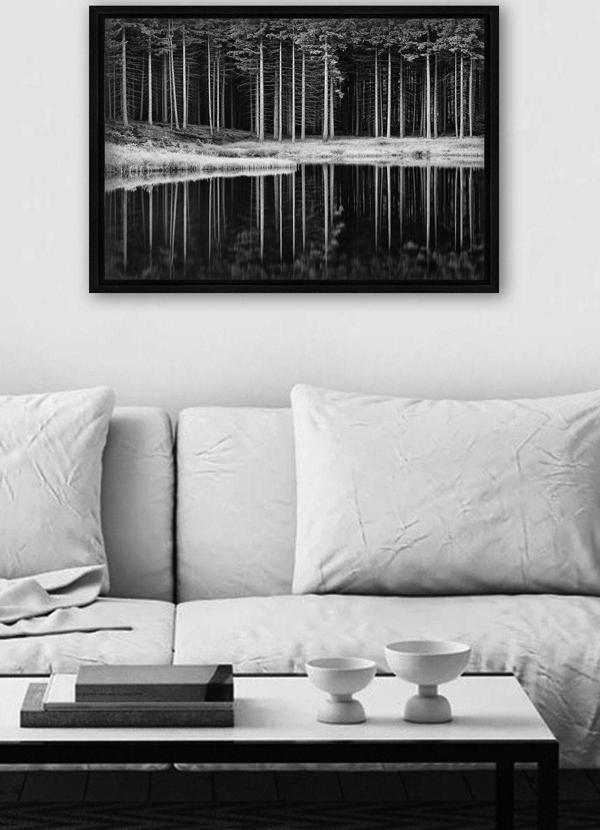 Tablo Center Siyah L Çerçeve Kanvas Tablo 75x105 cm - Image 1