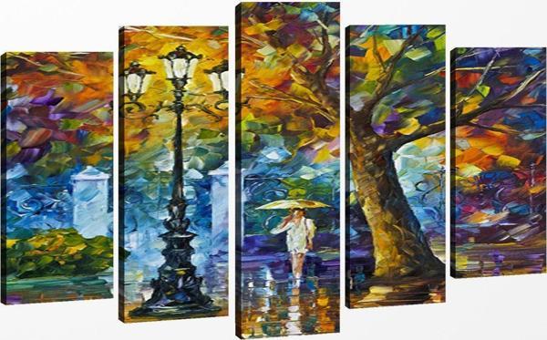 Tablo Center 5 Parçalı Kanvas Tablo 60x100 cm - Image 1
