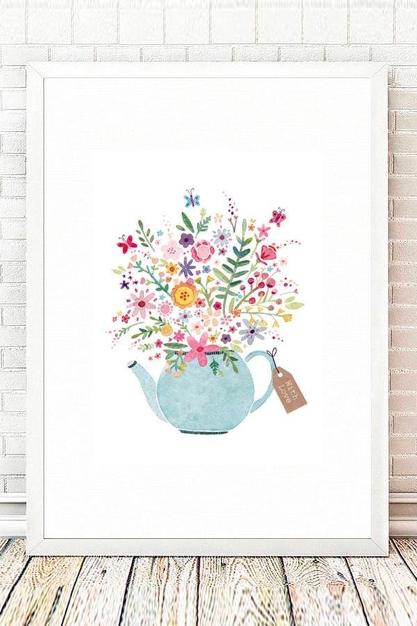 Tablo Center Beyaz Çerçeveli Tablo 25 cm x 30 cm - Image 1