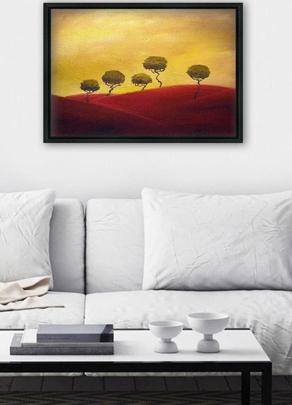 Tablo Center Siyah L Çerçeve Kanvas Tablo 75x105 cm - Image 1