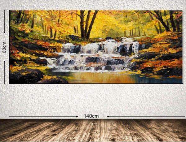 Tablo Center Dev Boyut Manzara Kanvas Tablo 60x140 cm - Image 1