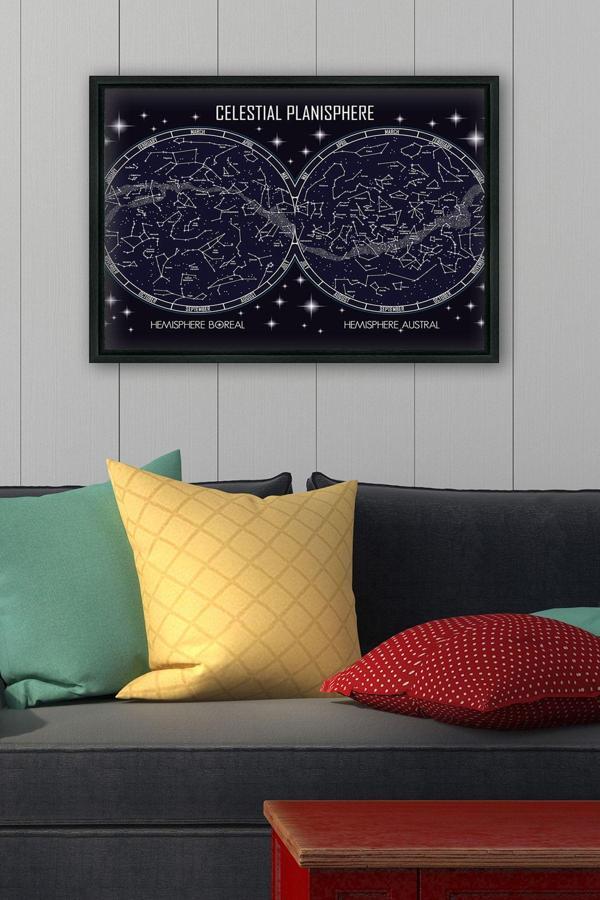 Tablo Center Siyah L Çerçeve Kanvas Tablo 55x75 cm - Image 1