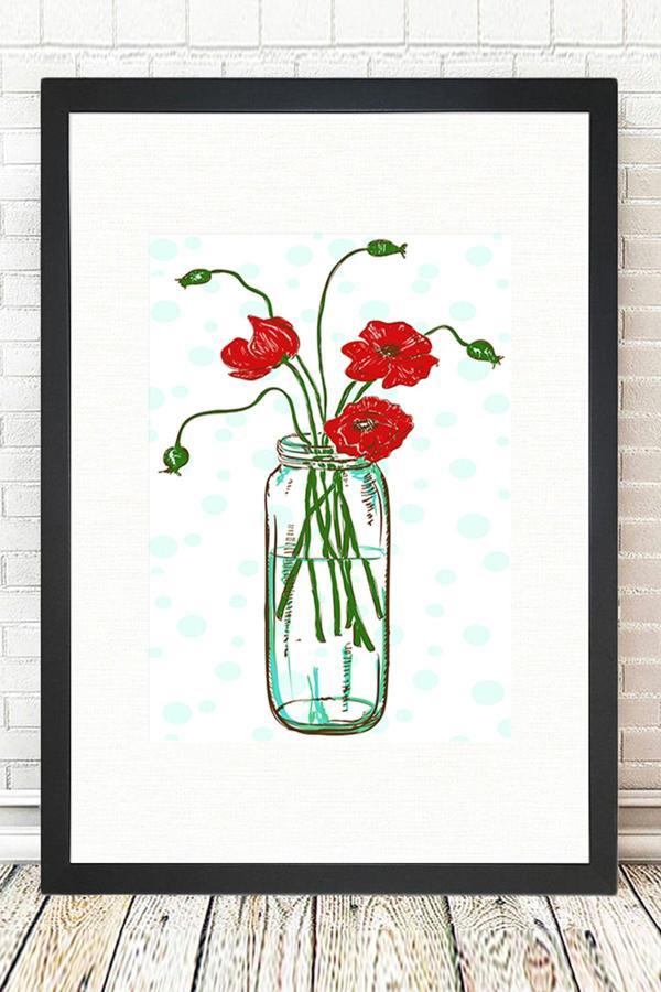 Tablo Center Siyah Çerçeveli Tablo 25 cm x 30 cm - Image 1