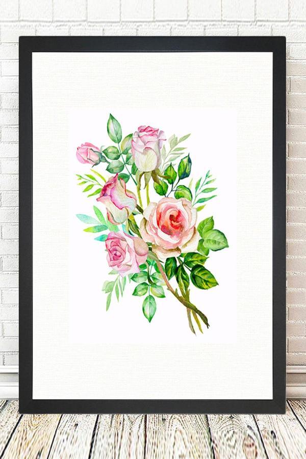 Tablo Center Siyah Çerçeveli Tablo 25 cm x 30 cm - Image 1