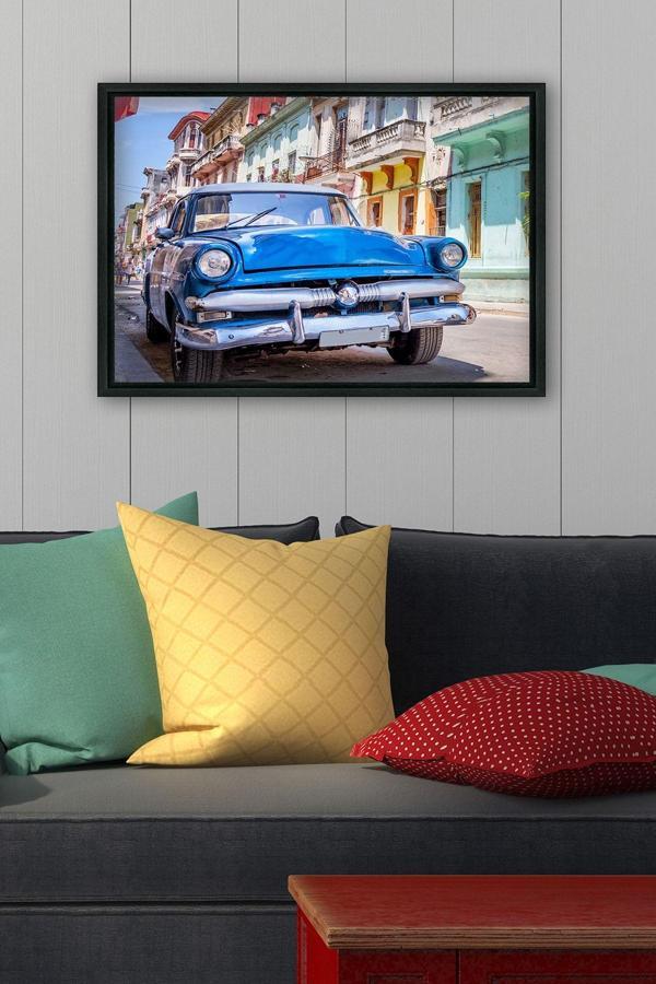 Tablo Center Siyah L Çerçeve Kanvas Tablo 75x105 cm - Image 1