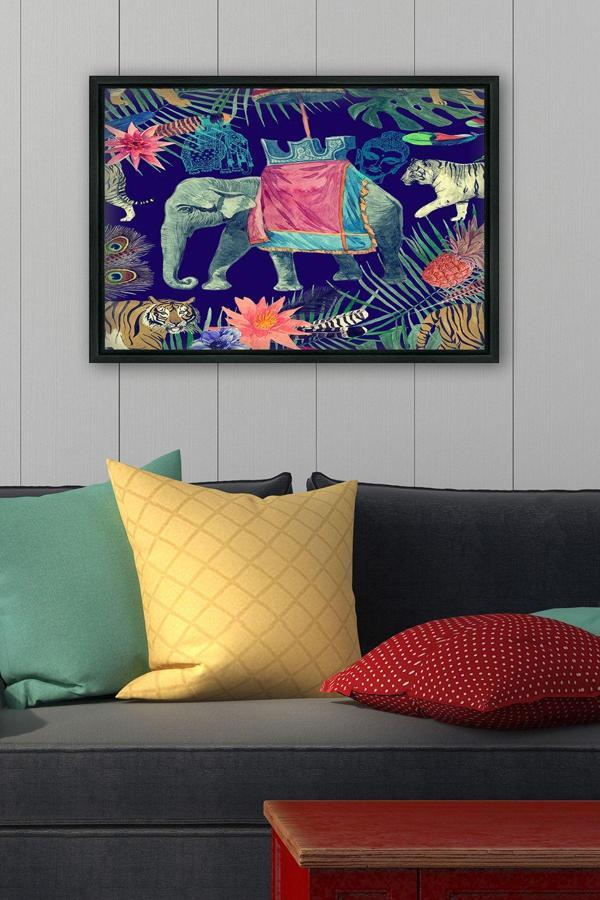 Tablo Center Siyah L Çerçeve Kanvas Tablo 105x145 cm - Image 1