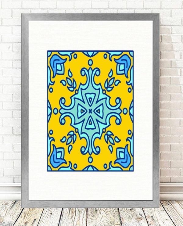 Tablo Center Gümüş Çerçeveli Tablo 25 cm x 30 cm - Image 1