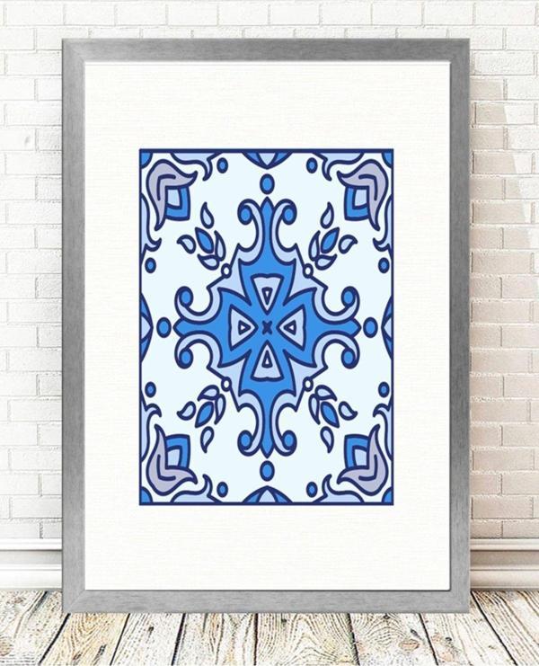 Tablo Center Gümüş Çerçeveli Tablo 25 cm x 30 cm - Image 1