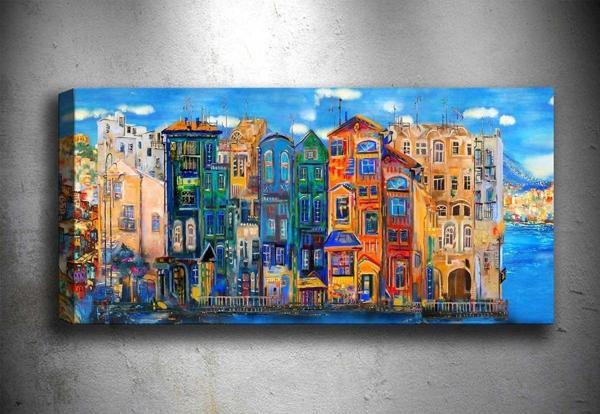 Tablo Center 30x90 cm Dekoratif Kanvas Tablo - Image 1