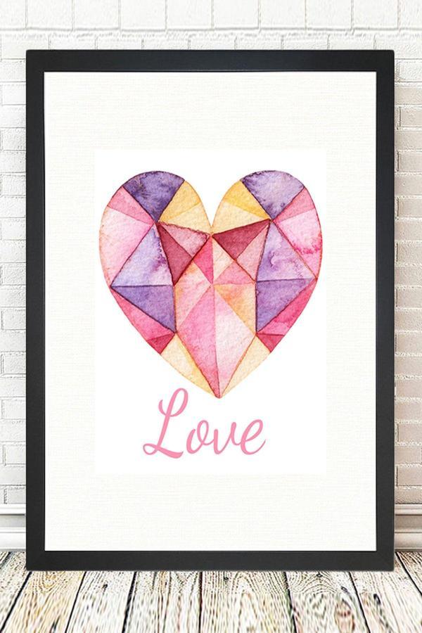 Tablo Center Siyah Çerçeveli Tablo 25 cm x 30 cm - Image 1