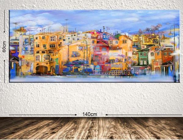 Tablo Center Dev Boyut Dekoratif Kanvas Tablo 60x140 cm - Image 1