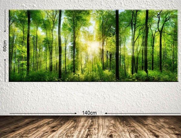 Tablo Center Dev Boyut Manzara Kanvas Tablo 60x140 cm - Image 1